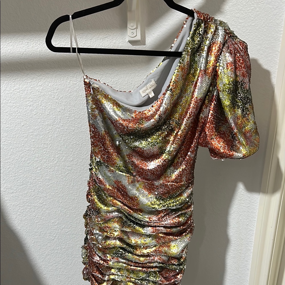 Ronny Kobo Collection Multicolor Sequin Dress